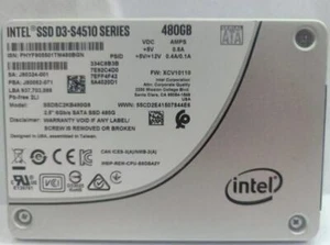 Intel 480GB S4510 SSD SATA 6Gb/s 2,5" XCV10110 SSD SATA III SSDSC2KB480G8 - Afbeelding 1 van 5