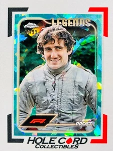 ALAIN PROST 2024 Topps Chrome Sapphire F1 #190 Aqua Refractor 33/99 - Picture 1 of 2