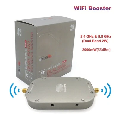 SHRC5824G2WP 2.4G/5.8G dual-band aircraft model wireless WIFI signal amplifier - Image 1 of 4