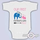 Personalised Elephant Our 1st First Fathers  Baby Kids 2022 Bodysuit Vest Girl