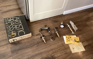 NOS NEW Artistic Brass 400L Antique Brass Bathroom Sink Faucet Ornate Fancy - Picture 1 of 10