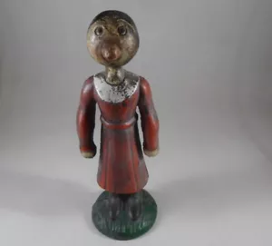 Vintage Cast Iron Olive Oil Coin Bank Popeye Figurine - Picture 1 of 8