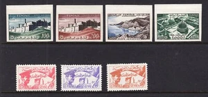 TUNISIA 1953 AIRMAIL & 1957 PROCLAMATION SET VERY FINE AND FRESH MNH - Picture 1 of 2