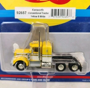 Athearn #92657 Kenworth konventioneller Traktor gelb & weiß Ho-Maßstab BRANDNEU! - Bild 1 von 6