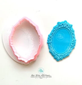 Specchio Mirror Principesse Biancaneve Cornice Formine Biscotti Cookie Cutter - Picture 1 of 1