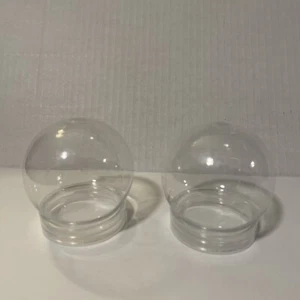 Two Mini 2.5” Snow Globes w 2” Opening For Easy Access NWOT - Picture 1 of 2