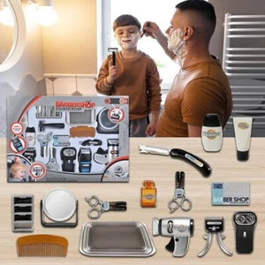 Pretend Barber Shop Haarschnitt Mode Zubehör Spielzeug Set für Kinder perfektes Geschenk - Bild 1 von 11