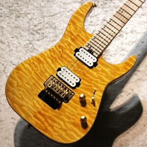 Charvel PRO-MOD DK24 HH FR M MAHOGANY WITH QUILT MAPLE -Dark Amber- #GG1yp