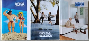 3x Oryginalne instrukcje Nokia – 3410, 6610, 6230i – Telefony retro – Kompletne i - Zdjęcie 1 z 1
