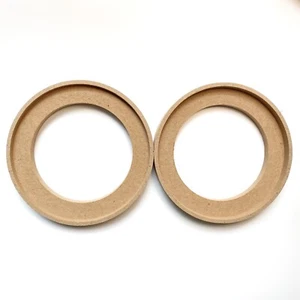4.5" MDF Speaker Recessed Spacer Mounting FIBERGLASSING Rings W/ Bezel For Car - Picture 1 of 7