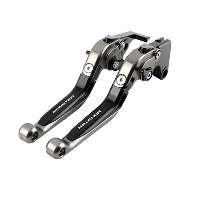 Palanca de embrague y freno de mano extensible plegable TI para Ducati Monster 620 2003-2006 Foto 1 de 4