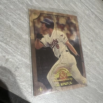 1998 Leaf Fractal Foundation Materials 192/200 Cal Ripken Jr (Wood) #192 HOF  - Image 1 of 4