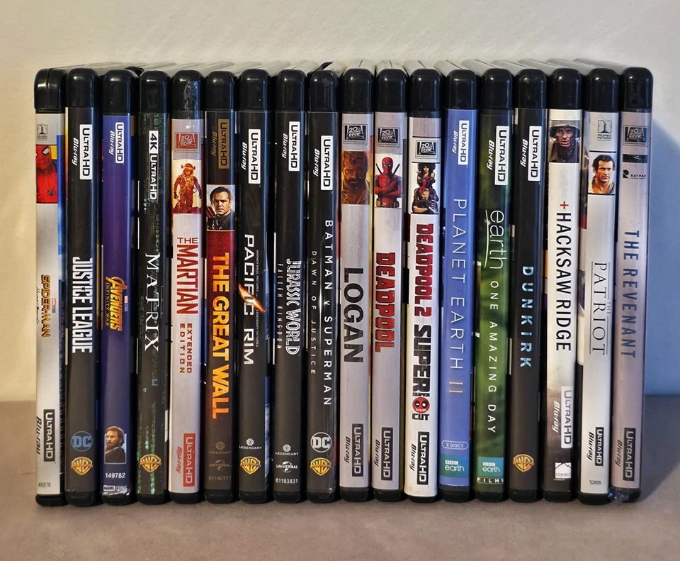 Huge Lot 17 4K Ultra HD Blu-ray Movies Deadpool Avengers Planet Earth Many More - Image 1 of 4