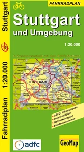 Stuttgart und Umgebung - Radwegeplan | GeoMap | 1:20.000 | (Land-)Karte | 2001 - Bild 1 von 1
