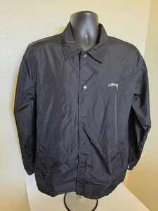 Stussy Cruize Coach Windbreaker Snap Streetwear Jacket Mens Size Medium - Picture 1 of 9