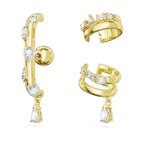 Swarovski Dextera Ear Cuff Set (3), Mixed Cuts, White, Gold-Tone Plated 5663334 - Picture 1 of 5