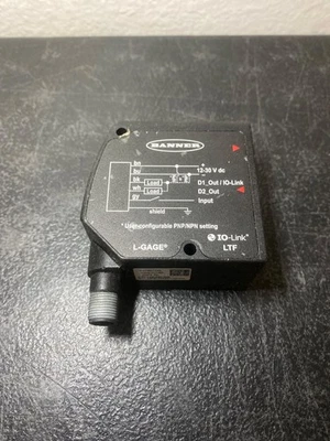 Banner LTF12KC2LDQ L-Gage LTF Time Of Flight Laser Sensor, Used, GOOD! - Image 1 of 4