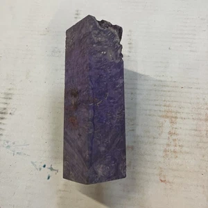 Scatola stabilizzata Elder Burl Call Cue vuota 6x1 3/4x 1 5/8” viola #28 - Foto 1 di 16