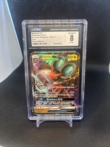 *ERROR* Miscut Pokemon Noivern GX Holo #99 Burning Shadows 2017 - CGC 8 - Bild 1 von 2