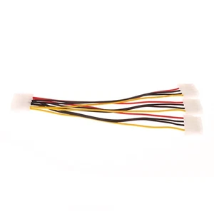 IDE Power Cables 4 Pin Molex Male To 3 Port Molex Female Power Supply Splitter - Afbeelding 1 van 14