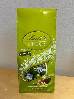 Lindt Lindor Milchschokolade Pistazien Trüffel Italien Import Limited Edition 22oz - Bild 1 von 4