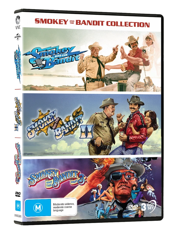 Smokey And The Bandit Collection (DVD) R4 Movie 1 + 2 + 3 NEW - image 1 of 1