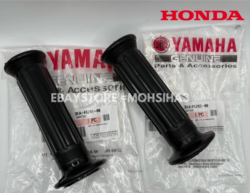 Par de empuñaduras de manillar yamaha rx115 rxs rxk rxs100 yb100 sr125 yz50 yz60 dt50 rd50 Foto 1 de 4