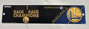 Golden State Warriors Rico 2018 NBA Back to Back Champions Street Sign 3,75x16 - Imagen 1 de 3