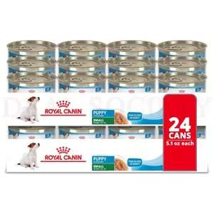 Royal Canin Small Puppy Thin Slices in Gravy Wet Dog Food 5.1oz Lot of 24 Cans - Picture 1 of 7