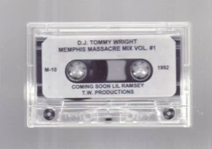 (Cassette) D.J. TOMMY WRIGHT - Memphis Massacre Mix Vol. #1 - Picture 1 of 4