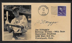 Joe DiMaggio Hitting Streak Collector's Envelope w Genuine 1941 Stamp OP1151 - Picture 1 of 1