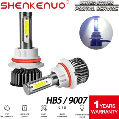 2PCS For 1992-2006 Ford Econoline Van LED Headlight BULBS PAIR E250 E350 6000k - Image 1 of 4