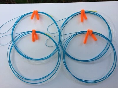 4 líderes de cuerda Shimano PowerPro Hollow Ace y 100 lb Jinkai Mono 6 m Foto 1 de 4