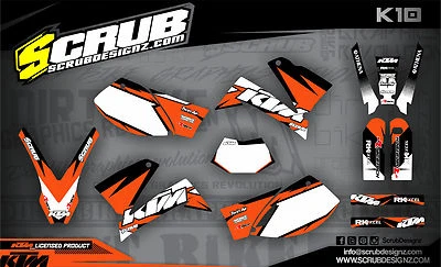 KTM Dekor SMC 625 640 660 1999 - 2004 Grafik Aufkleber SCRUB LC4 - Bild 1 von 4