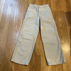 Old Navy Khaki Plain Front Tan Pants Size 8 Slim - Picture 1 of 8