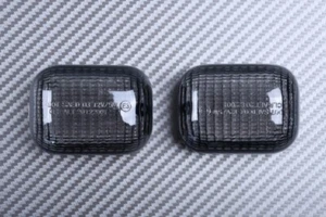 Pair of Black Smoke Rear Turn Signals Lenses R & L DUCATI SBK 998 2002-2004 - Picture 1 of 4