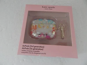Kate Spade Airpods Hülle für Airpods 3. Gen Blumenmuster/Klar/Multi Neu - Bild 1 von 8