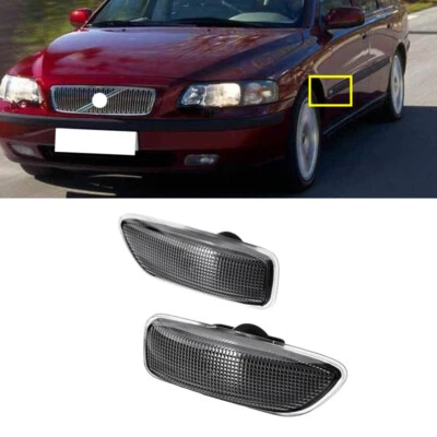 Pair Turn signal light Marker Light No Bulbs  For Volvo S60 V70 S80 2001-2009 - Image 1 of 4