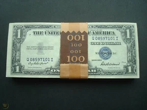 ✯ $1 Silver Certificate Uncirculated Lot ✯ 1935 UNC Consecutive From Pack CU ✯ - Picture 1 of 9