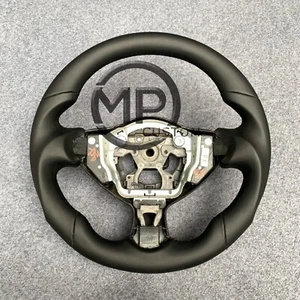 Black Smooth Leather Steering Wheel Fit For Nissan 370Z Z34 QX70 FX50 2009-2021 - Picture 1 of 8