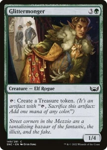 MTG 2022 GLITTERMONGER - ELF ROGUE CREATURE - MAGIC GATHERING CARD - Picture 1 of 2