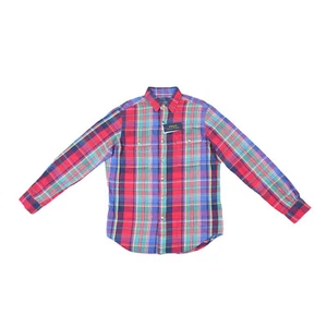 Polo Ralph Lauren Custom Fit Plaid Flannel Work Shirt Multi Size S 2783 - Picture 1 of 2