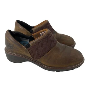 Chaussures anti-fatigue en alliage Timberland Pro orteil cuir marron femme taille 8 ESD Mule - Photo 1/12