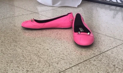 BALENCIAGA size 36 Bright Pink  BALLET FLATS LOFTERS New - Image 1 of 4