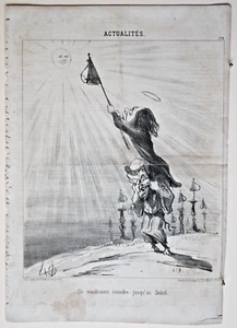 Original Honore DAUMIER lithograph, Le Charivari, 1851, 14" x 9 3/4"  - 242 - Picture 1 of 1