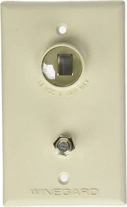 American Motorhome RV 5th Wheel Winegard Power Supply Wall Plate Cream tg-7321 - Picture 1 of 1