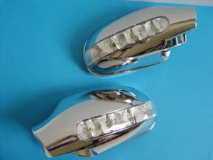 Two Chrome Mirror Covers + LED Turn Signals 1996-2000 Mercedes Benz W168 A-Class - Bild 1 von 7