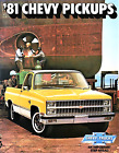 1981 Chevrolet Pickups Sales Brochure Catalog ~ 20 Pages ~ Mint