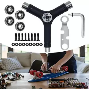 All in One Skate Tool Set Portable Wrench Y Tool for Roller Skate Quad Skate - Picture 1 of 10