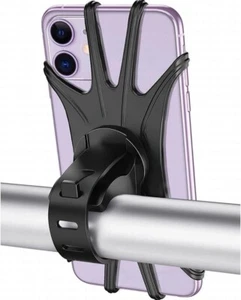 Handyhalterung Fahrrad Handy Halterung Smartphone Halter Motorrad Lenker Silikon - Picture 1 of 6